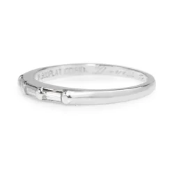 Platinum Vintage Baguette Diamond Band