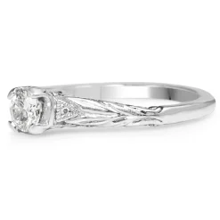 Platinum Vintage Diamond Solitaire Ring