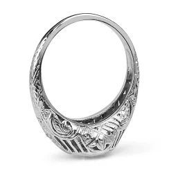 Platinum Vintage Diamond Filigree Ring