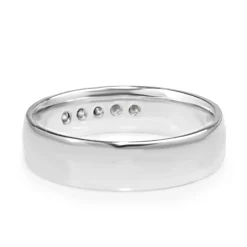 Platinum Vintage Mens Diamond Band
