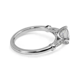 Platinum Vintage Style Diamond Solitaire Ring