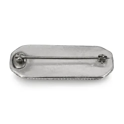 Silver and Jade Vintage Brooch