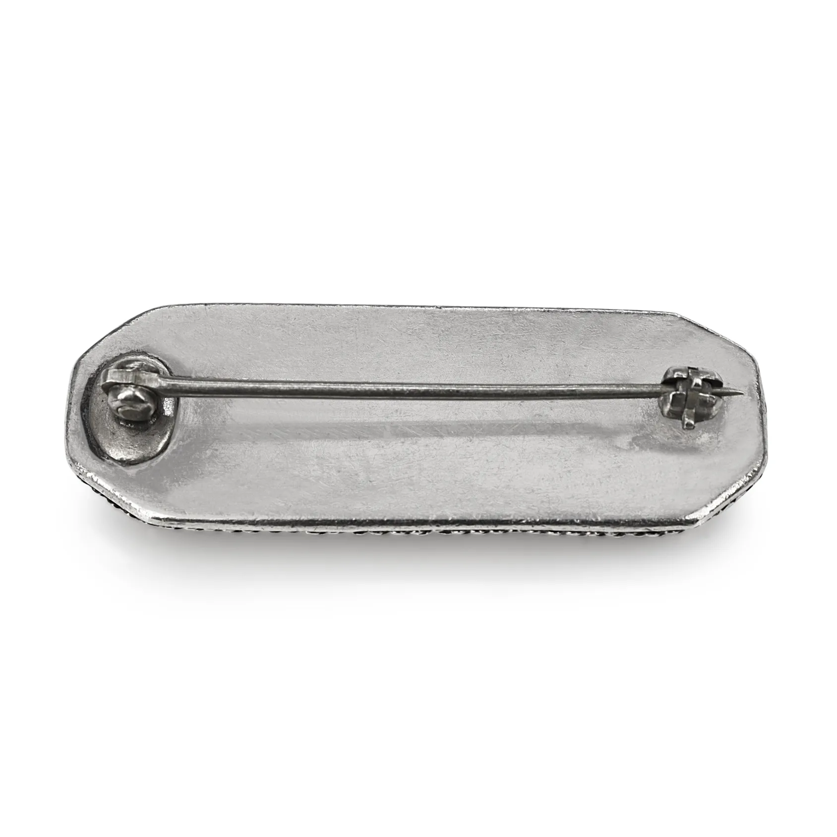 Silver and Jade Vintage Brooch