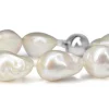 Silver Fresh Water Baroque Pearl Bracelet