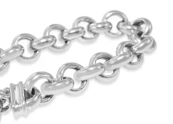 Sterling Silver Belcher Link Bracelet with Bolt Clasp