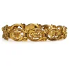 Yellow Gold Antique Plated Floral Bracelet
